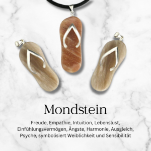 Mondstein Anhänger Flip Flop