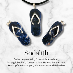 Sodalith Anhänger Flip Flop