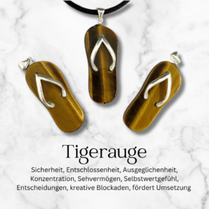 Tigerauge Anhänger Flip Flop