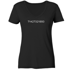 Grabovoi Code Shirt 71427321893 Finanzen  - Ladies Organic V-Neck Shirt